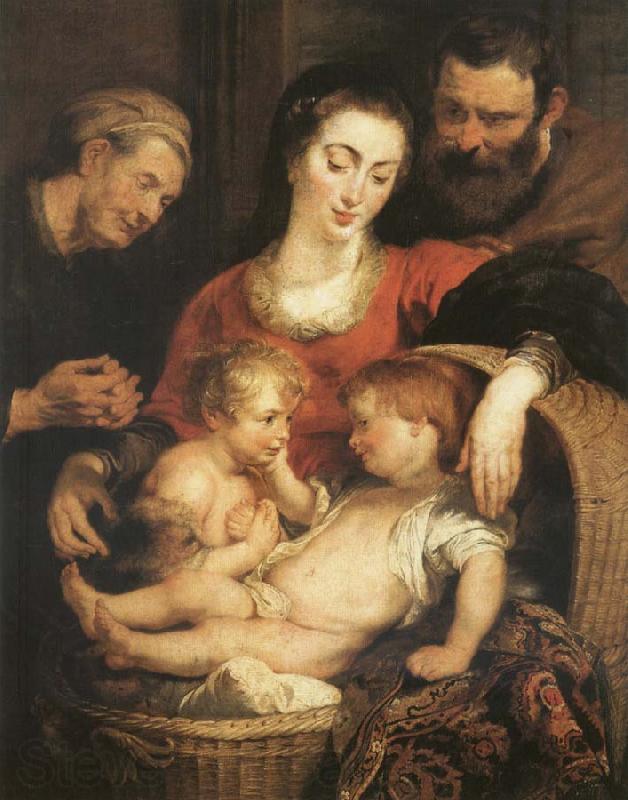 Peter Paul Rubens The Sacred Family with Holy Isabel Norge oil painting art